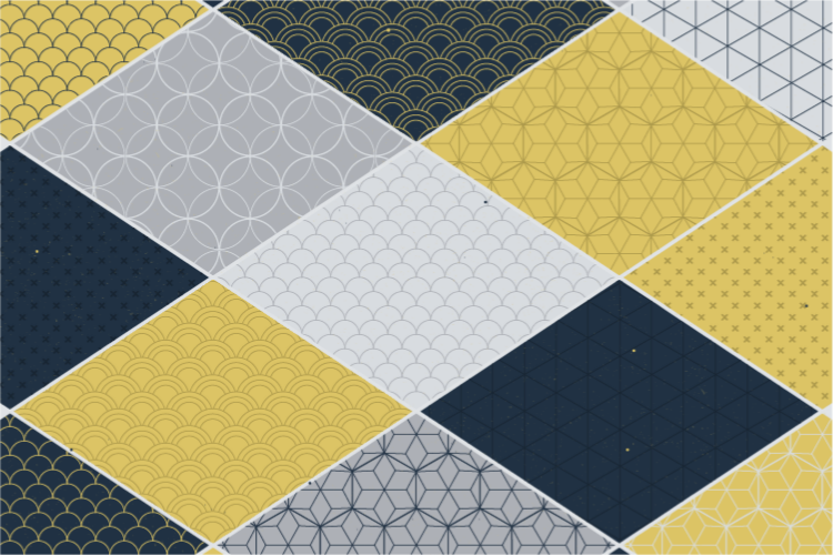Vinyl Teppich geometrisch geometrische mosaikmischung - TenStickers