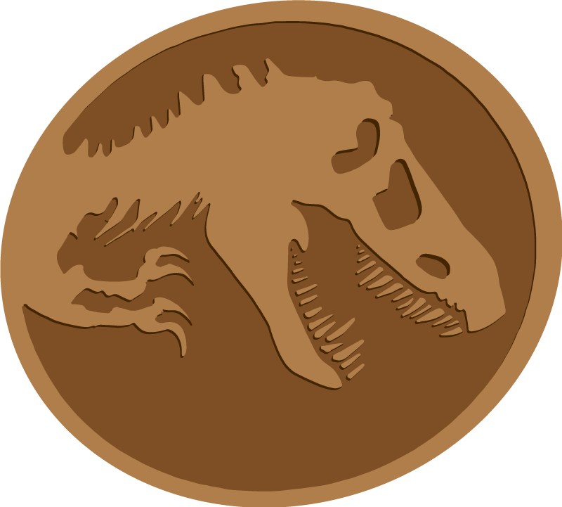 Vinyl Teppich Tiere darstellung eines dinosaurierfossils - TenStickers