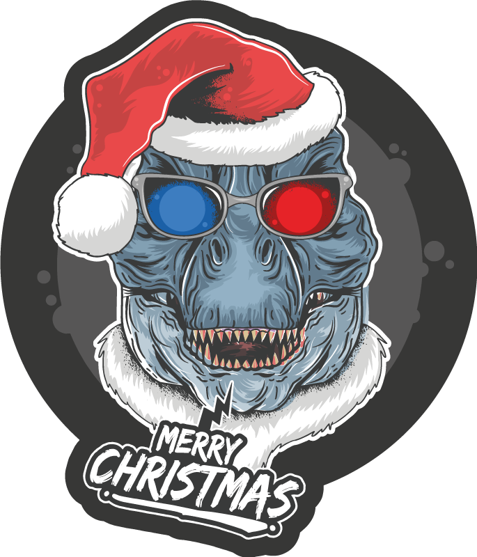 Vinyl Teppich Weihnachten festliche monster-jubel - TenStickers
