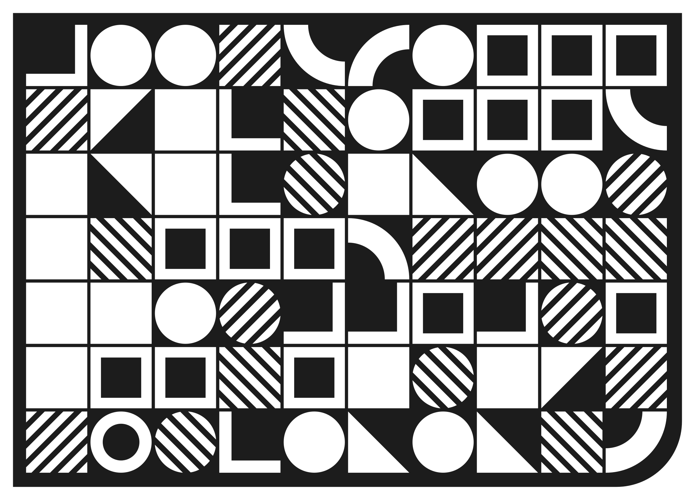 Vinyl Teppich geometrisch geometrische formen gleichgewicht - TenStickers