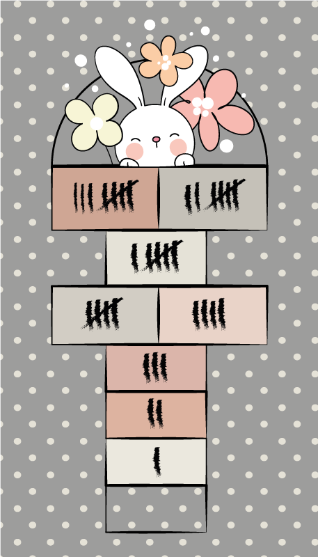 Vinyl Teppich Baby himmel und hölle-spiel - TenStickers