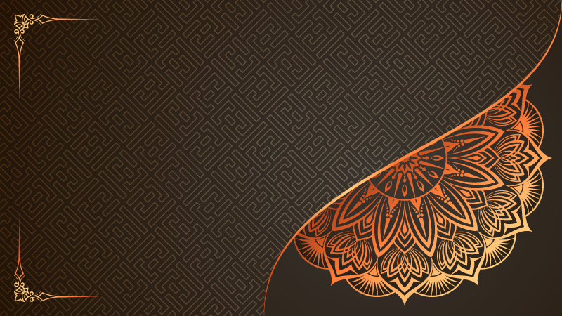 Vinyl Teppich Mandala mandala-eckdesign - TenStickers