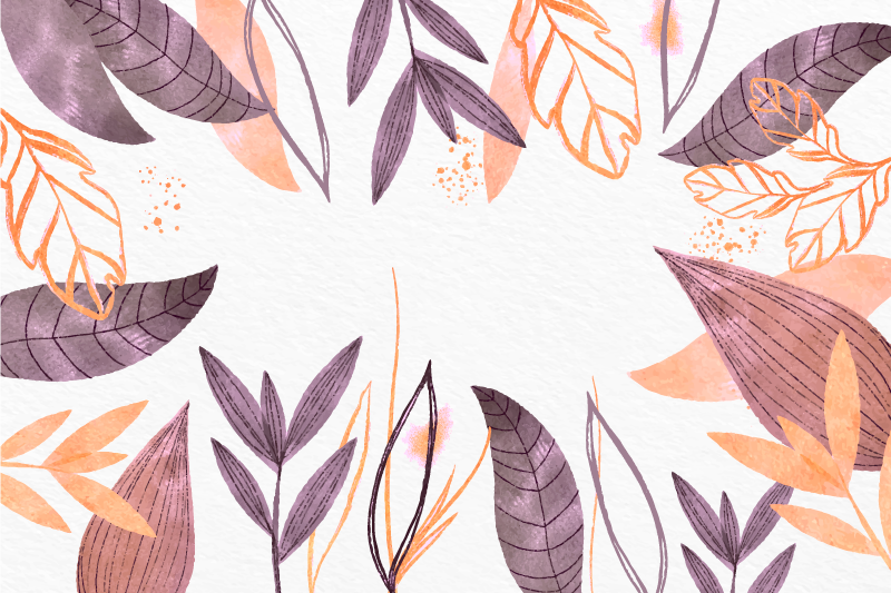 Vinyl Teppich Schlafzimmer elegante blattmuster - TenStickers