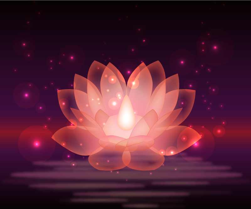 Vinyl Teppich Mandala kosmisches lotusdesign - TenStickers