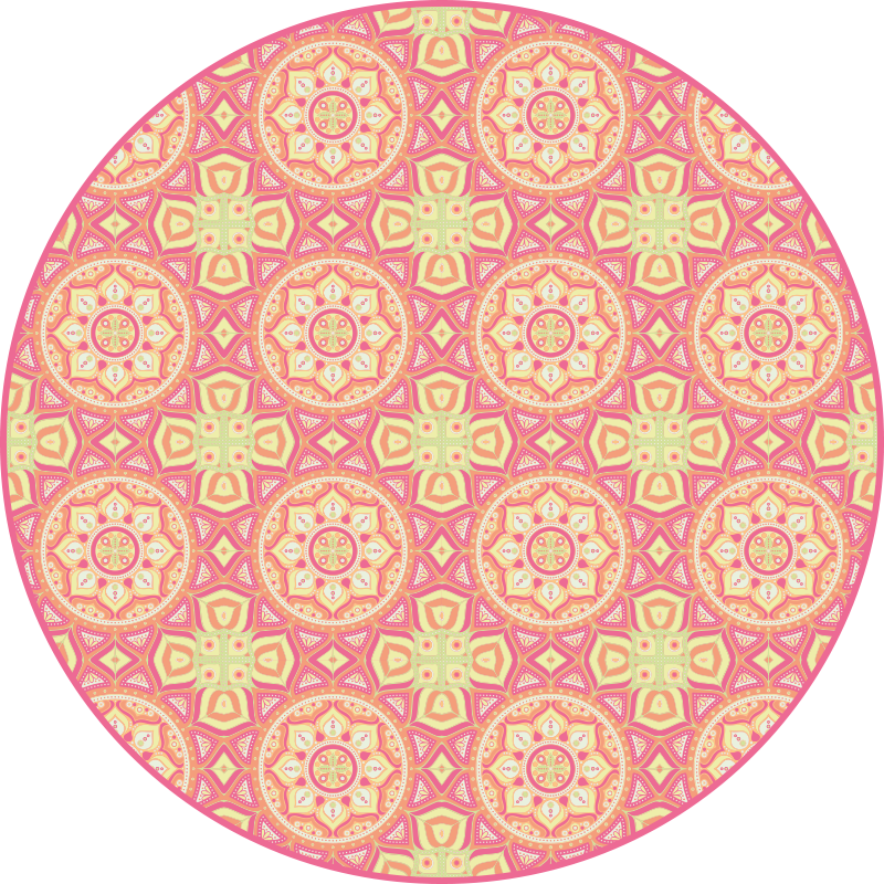 Vinyl Teppich Mandala mandala muster kreis - TenStickers