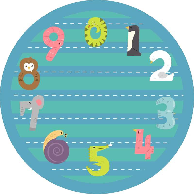 Vinyl Teppich Kinder kreisförmige rennstrecke - TenStickers