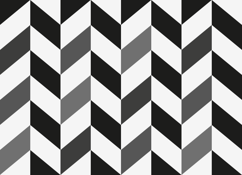 Vinyl Teppich geometrisch chevron-kontrast - TenStickers
