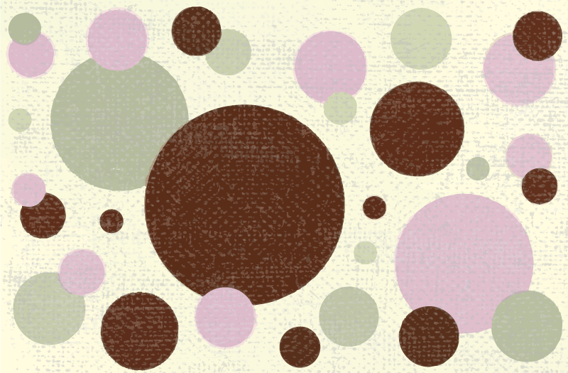 Vinyl Teppich geometrisch kreisförmiges punktemuster - TenStickers