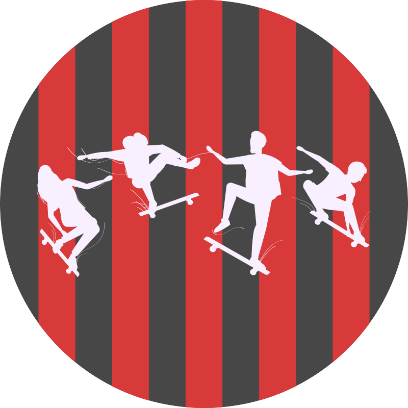 Vinyl Teppich Spiele fechten silhouetten - TenStickers