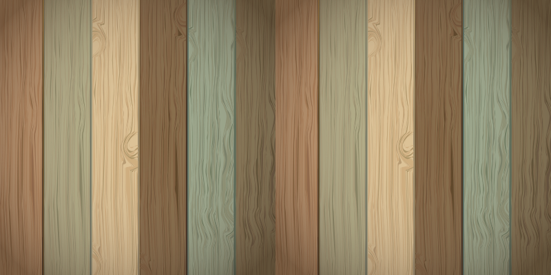 Vinylteppich Holzoptik mehrfarbige bretter - TenStickers