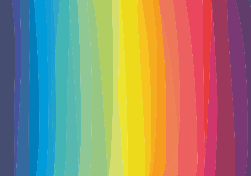 Vinylteppich gestreift Regenbogenstreifen vinyl teppich - TenStickers