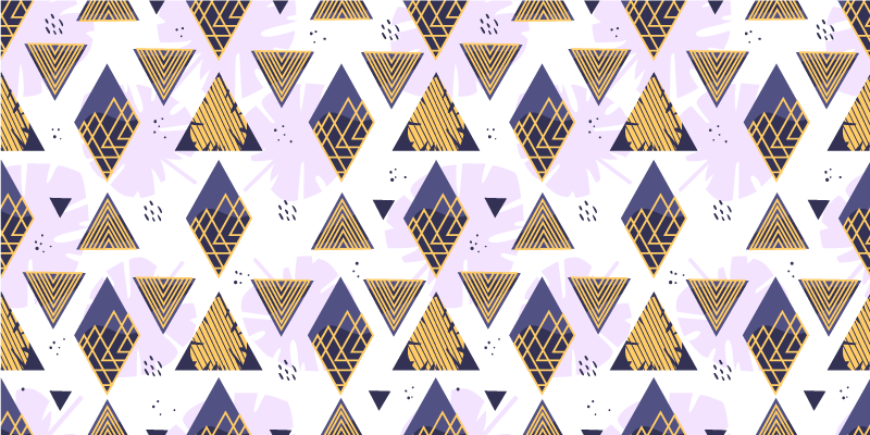 Vinyl Teppich geometrisch dreieckiges marmormotiv - TenStickers