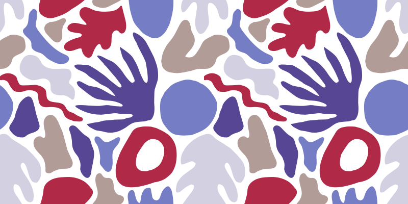 Vinyl Teppich minimalistisch abstraktes formmuster - TenStickers