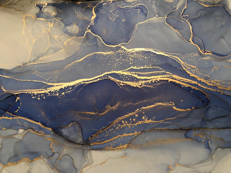 Vinyl Teppich Marmor elegante klassische adern - TenStickers