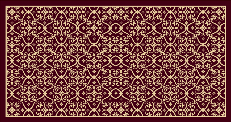 Vinyl teppich vintage mit elegantem vintage-muster - TenStickers