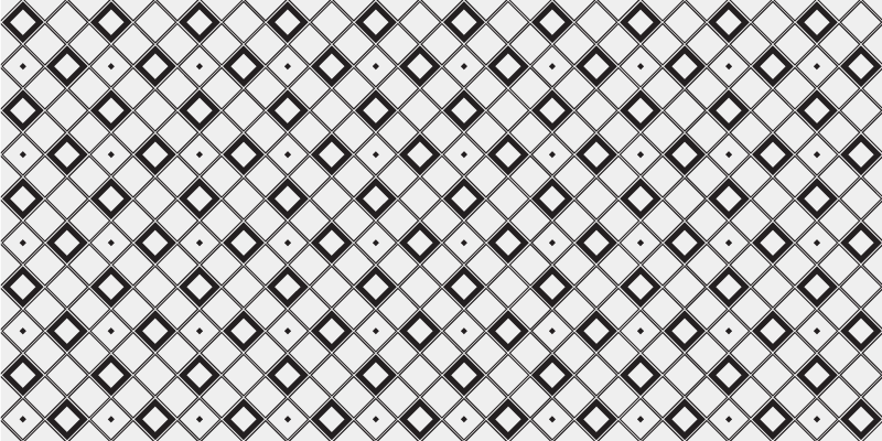 Vinyl teppich minimalistisch stilvolle schwarz-weiß-quadrate - TenStickers