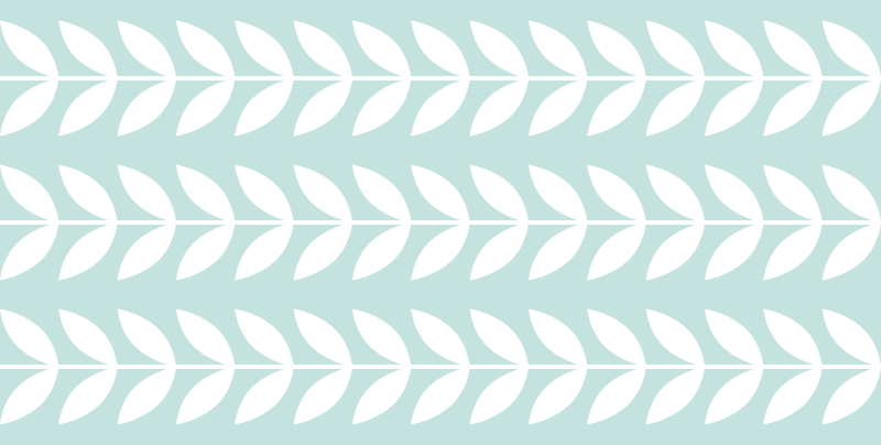 Vinyl teppich natur mit blättrigem grünmuster - TenStickers