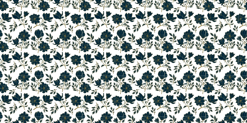 Vinyl Teppich Blumen florales schönheitsdesign - TenStickers