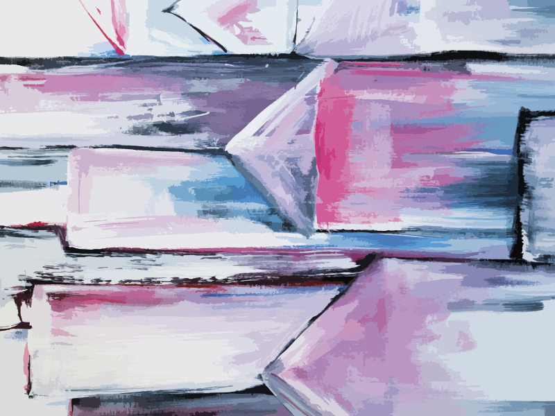 Vinyl Teppich Imitation abstrakte farbschichten - TenStickers