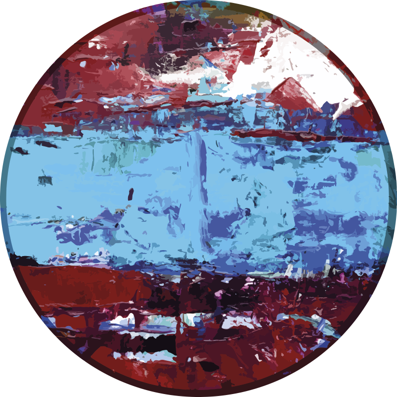 Vinyl Teppich Imitation lebendige geometrische formen - TenStickers