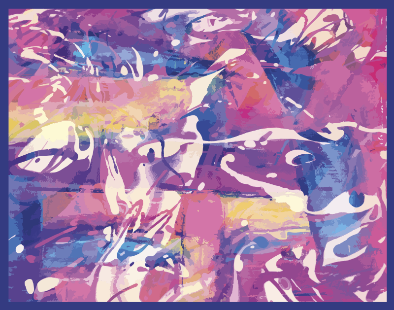 Vinyl Teppich Imitation bunter abstrakter wirbel - TenStickers