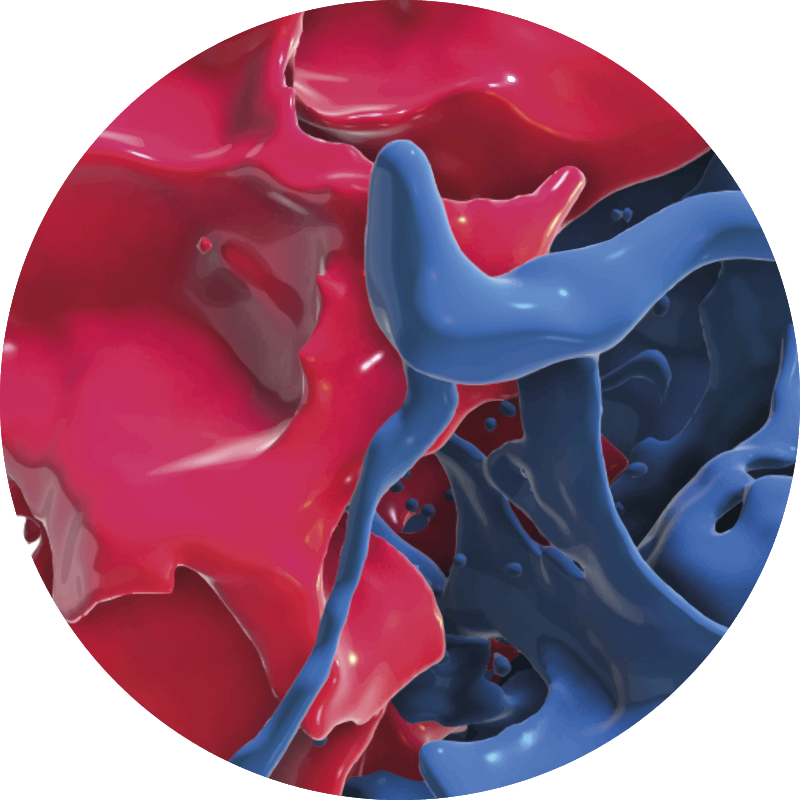 Vinyl Teppich Textur abstrakter farbstrom - TenStickers