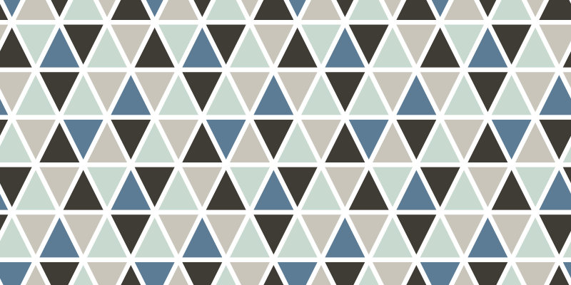 Vinyl Teppich geometrisch dreieckige farbabschnitte - TenStickers