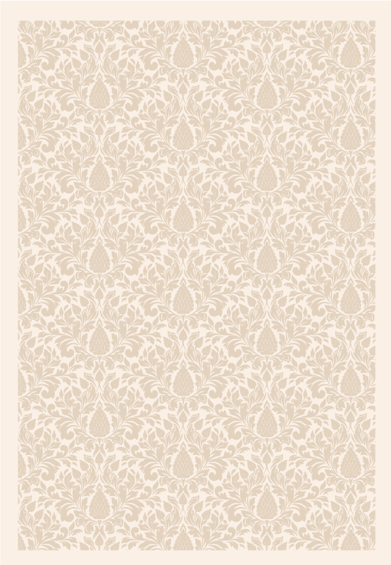 Vinyl Teppich Natur elegantes blumenmotiv - TenStickers