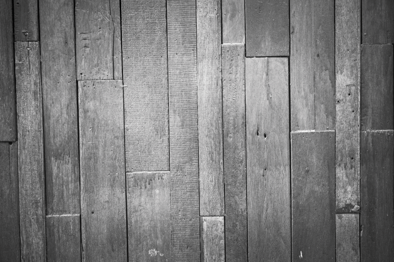 Vinylteppich holzoptik in modernem grauton - TenStickers