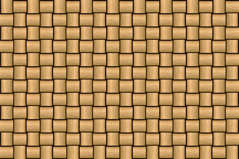 Vinylteppich Holzoptik braunes fliesenmuster - TenStickers