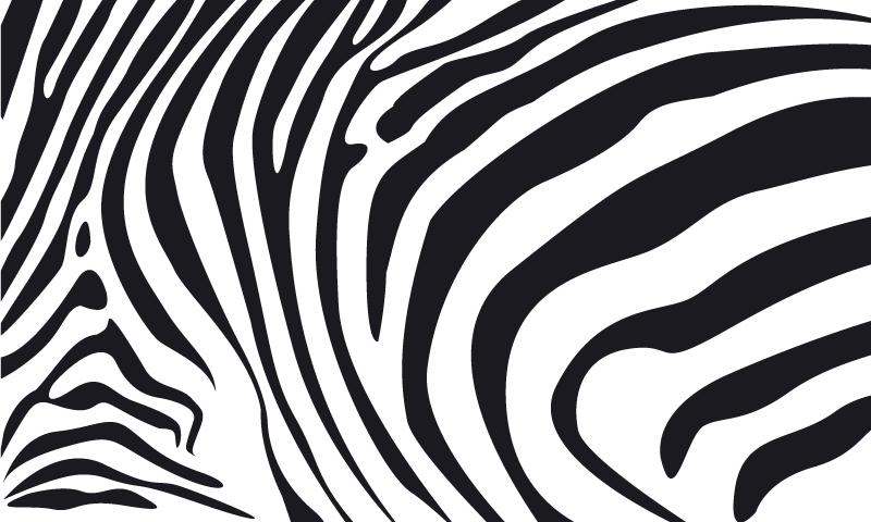 Vinyl teppich tiermuster zebra linien - TenStickers