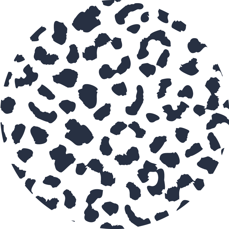 Vinyl teppich tiermuster im kuhfell design - TenStickers