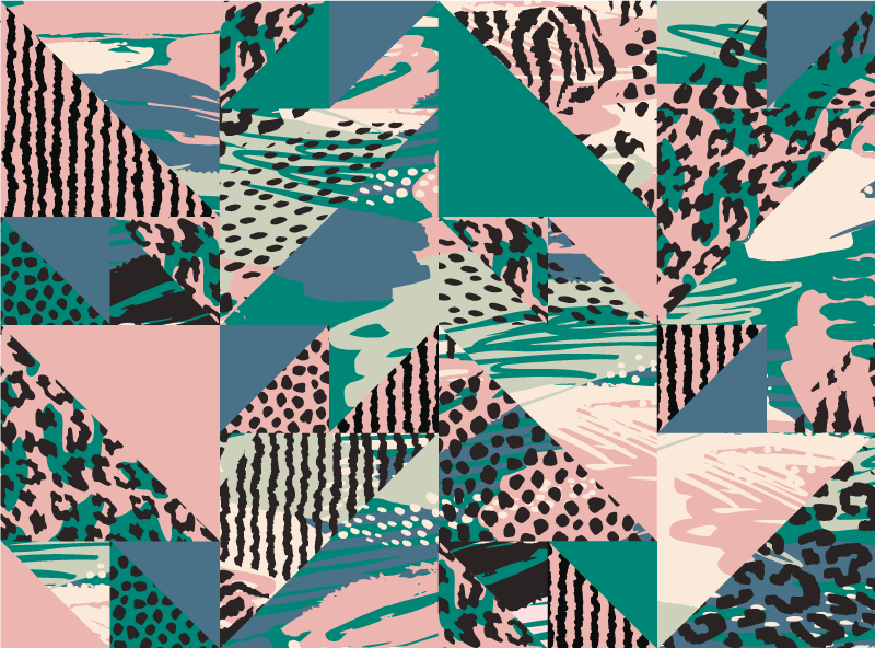 Vinyl Teppich Textur geometrische geschichtete abstraktionen - TenStickers