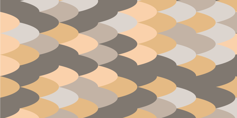 Vinyl Teppich gestreift dezentes wellenmuster - TenStickers