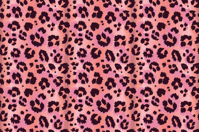Vinyl Teppich Tiermuster leopardenrosa - TenStickers