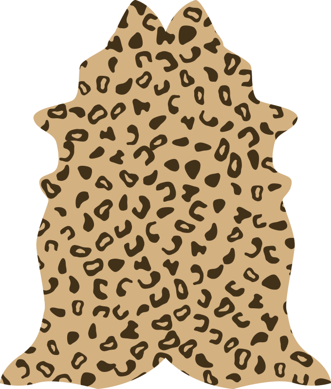 Vinyl teppich tiermuster leopardenform - TenStickers