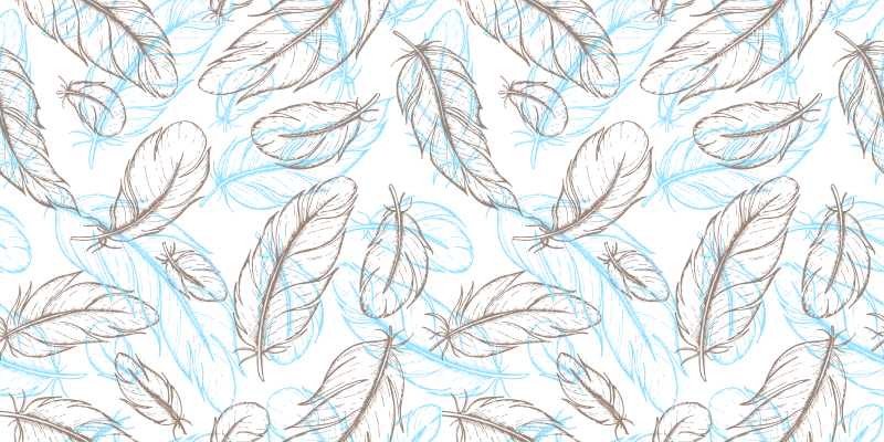 Vinyl Teppich Eingang von der natur inspirierte blätter - TenStickers