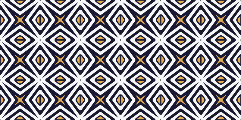 Vinyl Teppich geometrisch rautenmuster - TenStickers