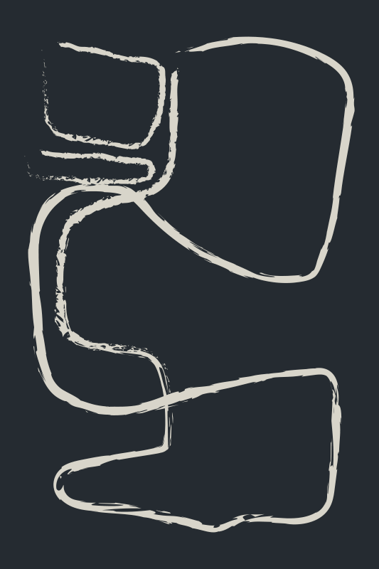 Vinyl Teppich minimalistisch abstrakte linienmuster - TenStickers