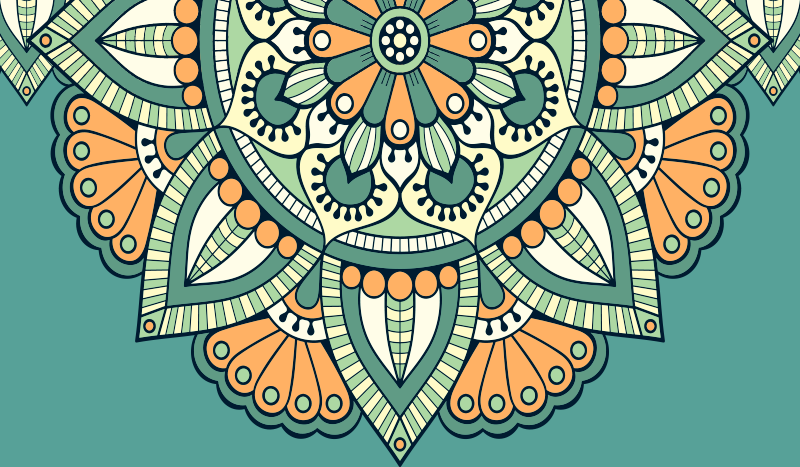 Vinylteppich Vintage Dekorativ schön geometrisch - TenStickers