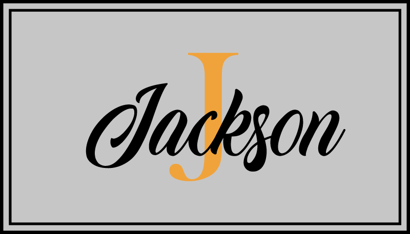 Vinylteppich mit Name Ausgefallener anfangsname personalisiert - TenStickers