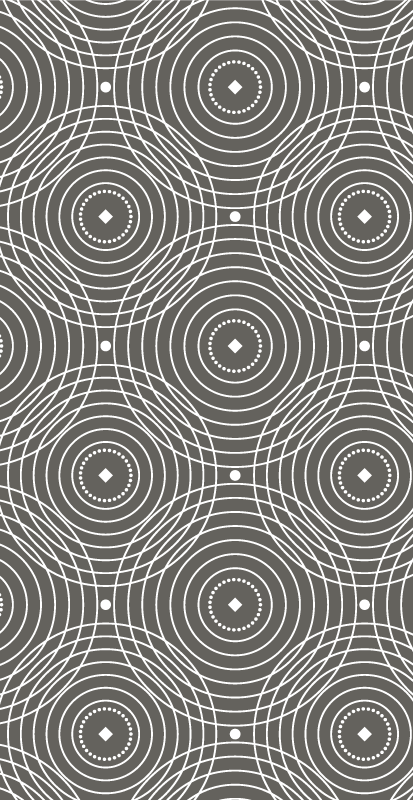 Vinylteppich nordisch Küche nordisch verschmolzene kreise - TenStickers