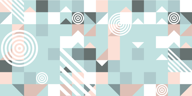 Vinyl Teppich geometrisch abstraktes motiv - TenStickers