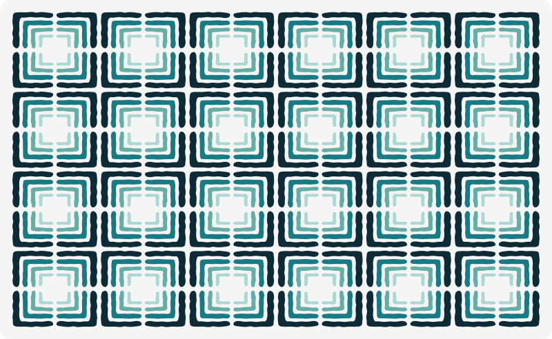 Vinyl Teppich Küche Echo blaue linien kacheln - TenStickers