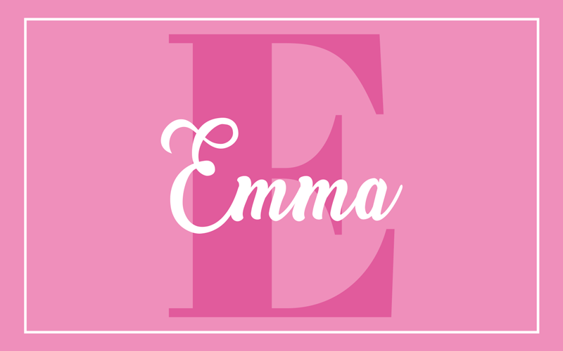 Vinylteppich kindlich rosa design mit initialen - TenStickers