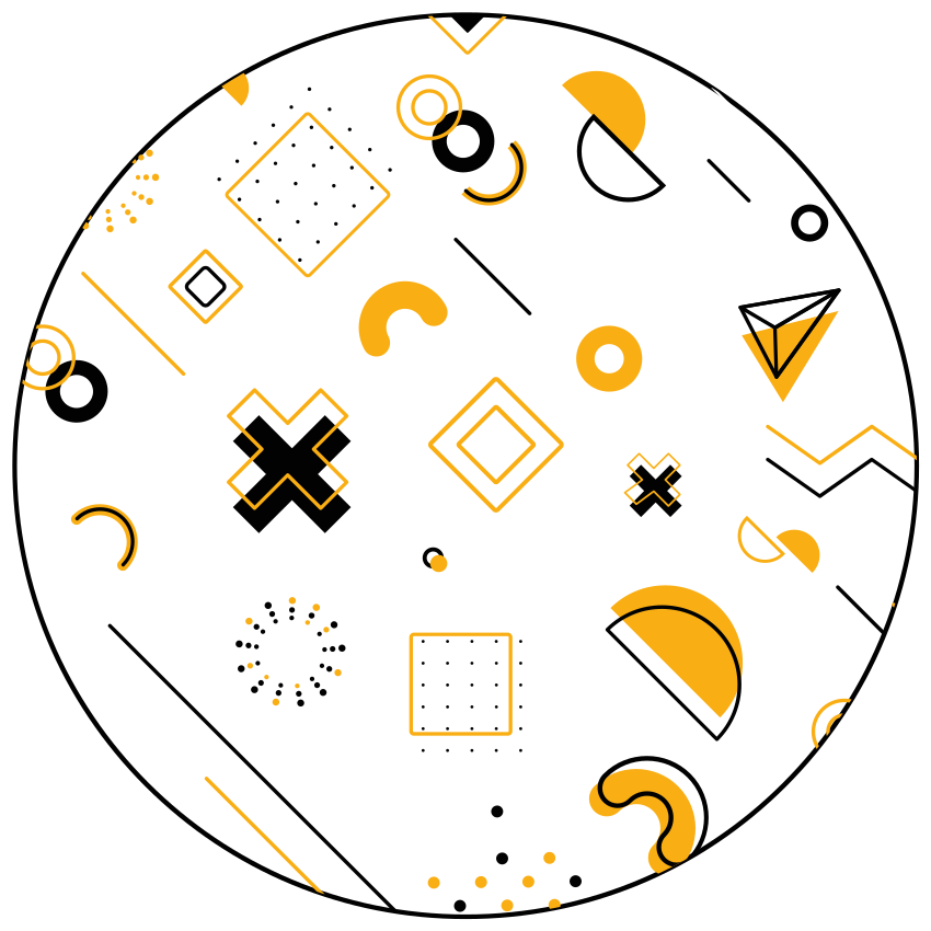 Vinyl Teppich geometrisch moderne mathematische formen - TenStickers