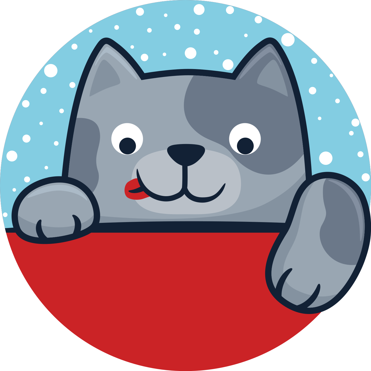 Vinyl Teppich Tiere bezaubernde katzenillustration - TenStickers