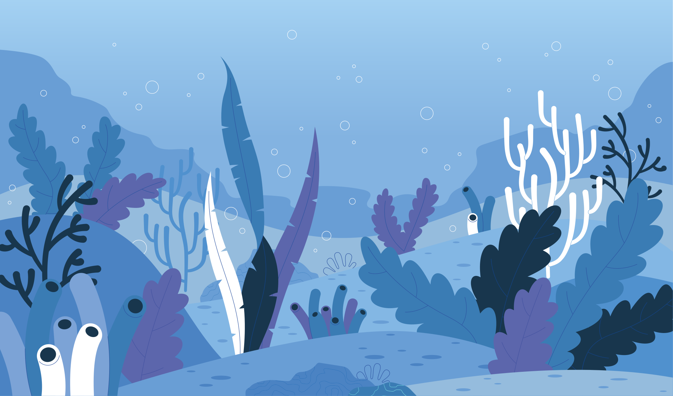 Vinylteppich kindlich Cartoon wasserwelt - TenStickers