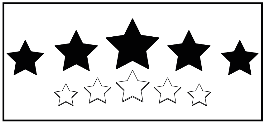 Vinylteppich Diele Große schwarze sterne - TenStickers