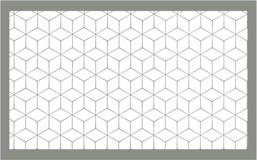 Vinyl Teppich geometrisch hexagonales layout - TenStickers